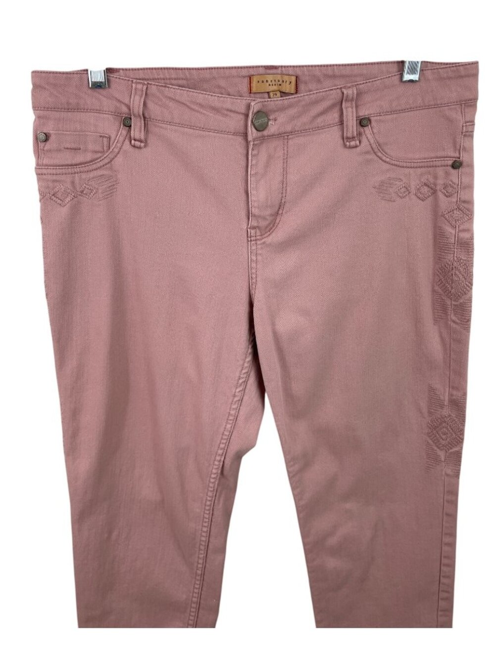 Sanctuary Womens Pink Cotton Blend Straight-Leg Jeans Size 29 - Picture 3 of 10